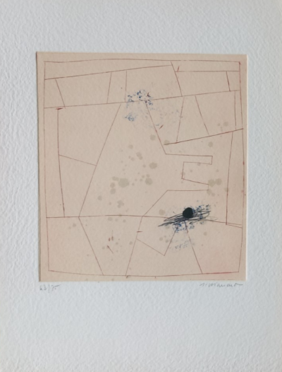 James Coignard   - Lignes (1990)  - Gravure au carburundum 2