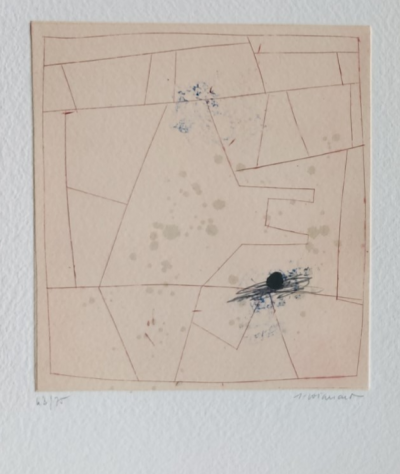 James Coignard   - Lignes (1990)  - Gravure au carburundum 2