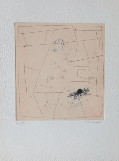 James Coignard   - Lignes (1990)  - Gravure au carburundum 2