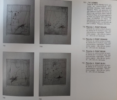 James Coignard  - Lignes (1990) - Gravure au carburundum 2