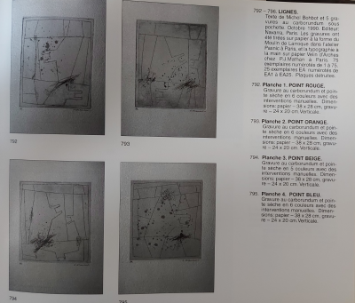 James Coignard   - Lignes (1990)  - Gravure au carburundum 2
