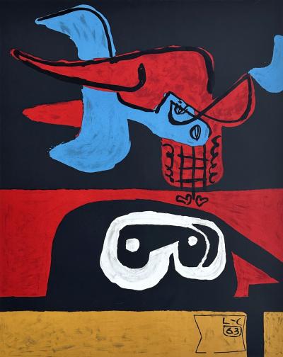 Le Corbusier - Le rêve surréaliste - Lithographie originale signée dans la planche 2