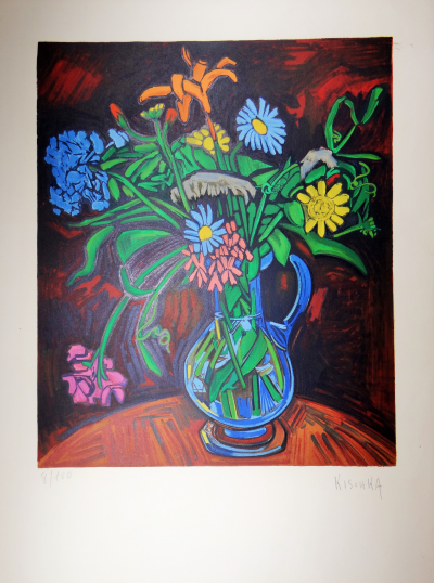 Isis KISCHKA - Nature morte, Lithographie 2