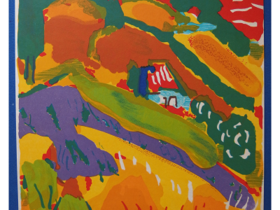 Pierre AMBROGIANI - La vallée   - Lithographie originale signée 2