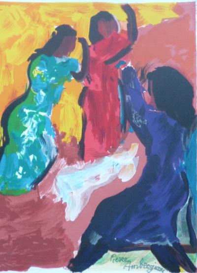 Pierre AMBROGIANI : Moment de détente  - Lithographie originale signée à la main 2