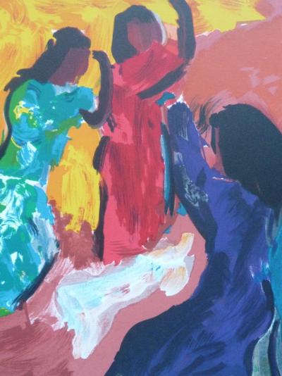 Pierre AMBROGIANI : Moment de détente  - Lithographie originale signée à la main 2