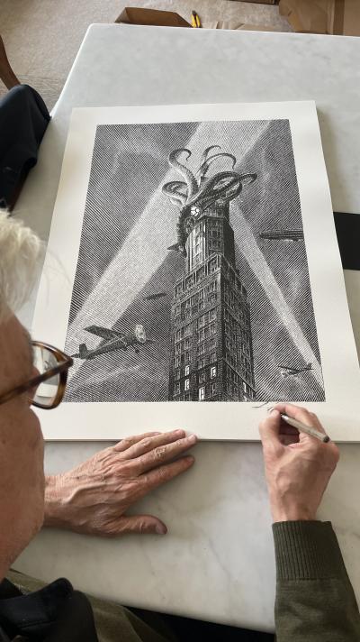 François SCHUITEN - Le retour du Capitaine Nemo - Tour Perret, 2023 -  Impression offset 2