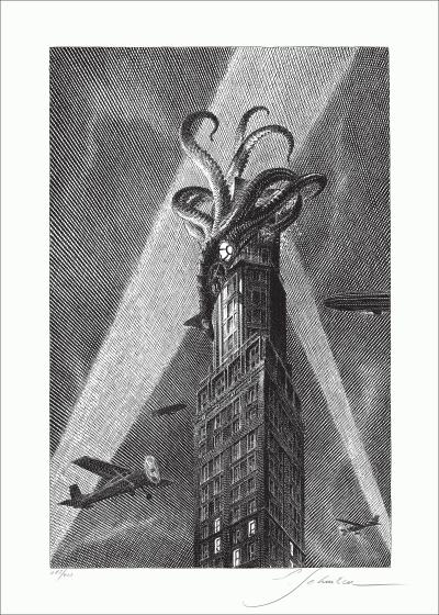 François SCHUITEN - Le retour du Capitaine Nemo - Tour Perret, 2023 -  Impression offset