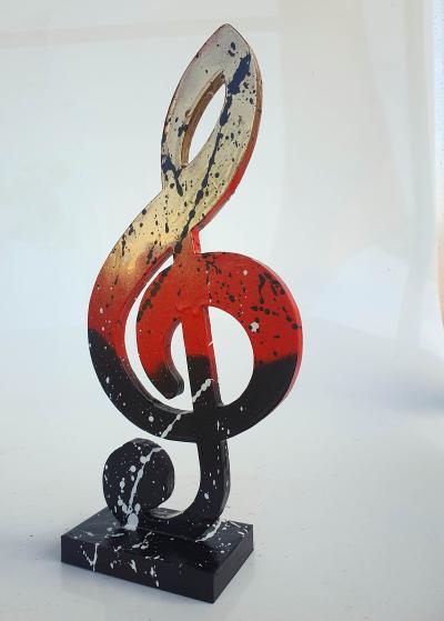 SPACO - Gold Music is Art , 2023 - Sculpture 2