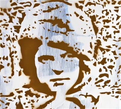 Jean Michel ZAZZI - Tania. Fleur de Sureau. Russie 1943 - Acrylique sur toile de 2019, signée au crayon 2