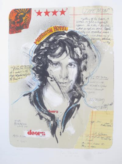 Jean-Paul Chambas - Jim Morisson,  2016 - lithographie 2