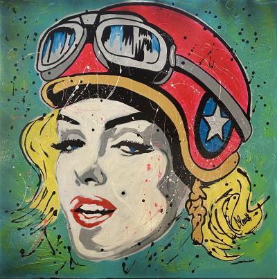 Clem$ - Marilyn Monroe - Techniques mixtes sur toile 2