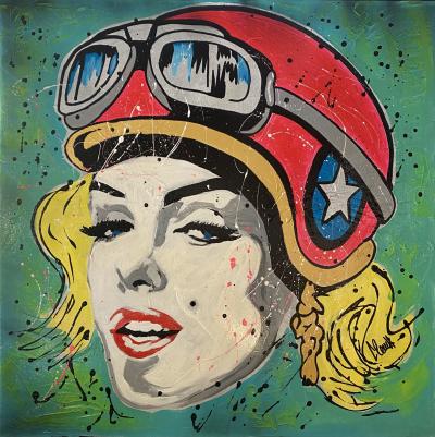 Clem$ - Marilyn Monroe - Techniques mixtes sur toile 2