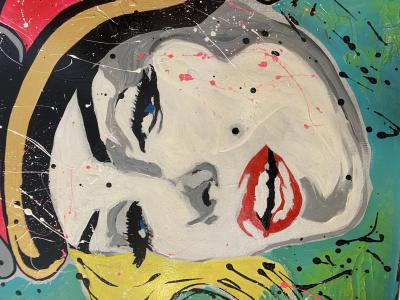 Clem$ - Marilyn Monroe - Techniques mixtes sur toile 2