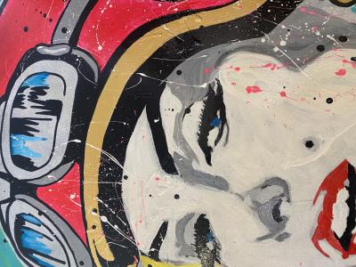 Clem$ - Marilyn Monroe - Techniques mixtes sur toile 2