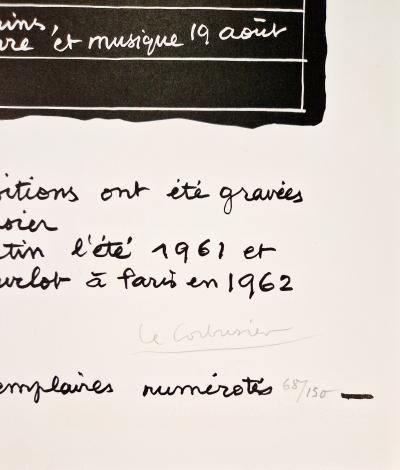 Le Corbusier - Table - Lithographie signée 2