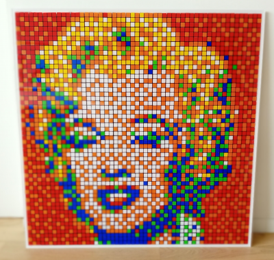 Invader - Rubik Shot Red Marilyn, 2023 2