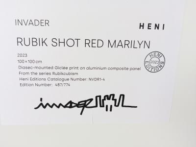 Invader - Rubik Shot Red Marilyn, 2023 2