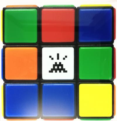 Invader - Invaded Cube, 2023 2