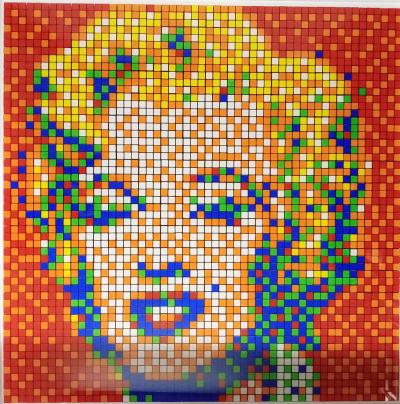 Invader - Rubik Shot Red Marilyn, 2023 2