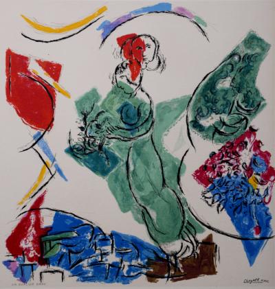 Marc CHAGALL - Esquisse pour Les Amoureux, 1964 - Printer’s proof original lithograph 2