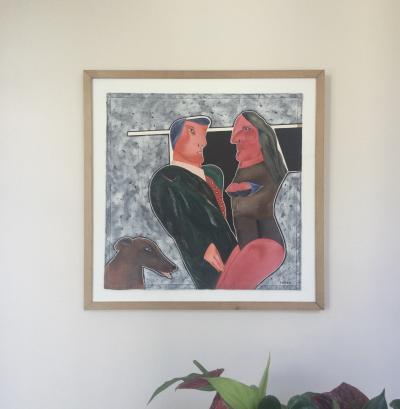 Michel POTIER - Grands effets - Gouache sur vélin signée 2