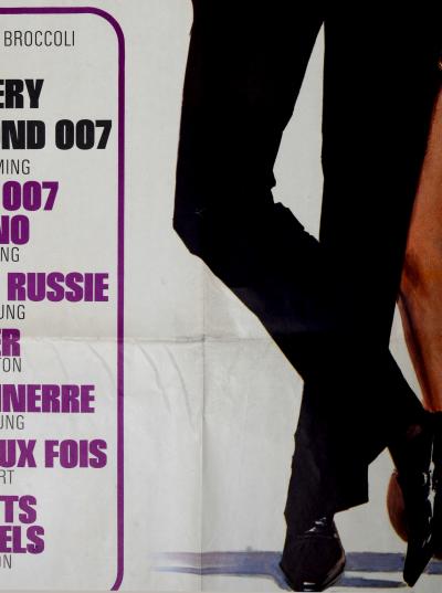 Yves THOS - Viva James Bond, 1972 - Very large offset print on paper. 2