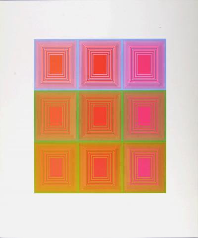 Richard ANUSZKIEWICZ (After) - Abstract Composition, 1972 - Offset lithograph 2