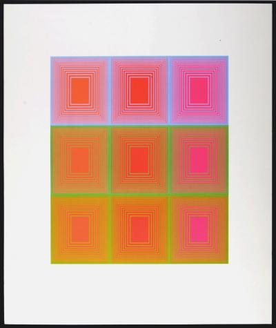 Richard ANUSZKIEWICZ (After) - Abstract Composition, 1972 - Offset lithograph 2