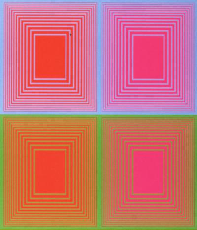 Richard ANUSZKIEWICZ (After) - Abstract Composition, 1972 - Offset lithograph 2