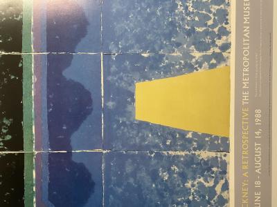 David Hockney, sondage de jour et arbre blus, 1988, affiche 2