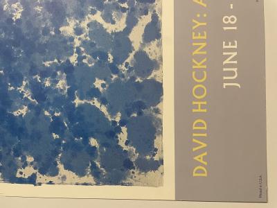 David Hockney, sondage de jour et arbre blus, 1988, affiche 2