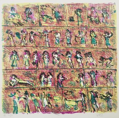 Jan VOSS - Sans-titre, 1964 - Lithographie originale signée au crayon 2