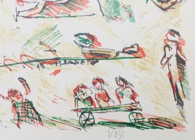 Jan VOSS - Sans-titre, 1964 - Lithographie originale signée au crayon 2
