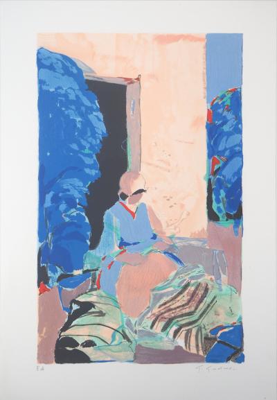 Gabriel GODARD : La Paysanne - Lithographie originale signée 2