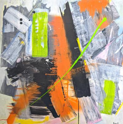 Benoit GUERIN - City 2023 - Acrylique sur toile signée 2
