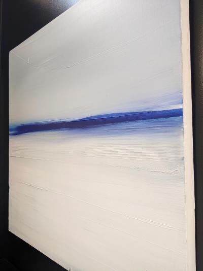 Benoit GUERIN - Mer, Bleu Cobalt 2023 - Acrylique sur toile signée 2