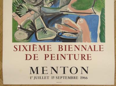 Pablo Picasso - 6ème biennale de peinture de Menton -1965 2