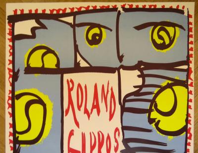 Pierre Alechinsky - Affiche originale - Roland Garros - 1988 2