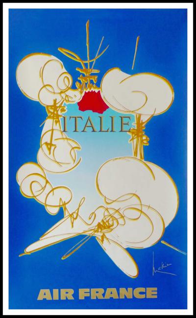 Georges MATHIEU - Air France ITALIE, 1968 - Affiche originale 2