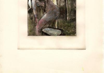 Edgar Degas.(d’après) Femme à la toilette - Gravure (eau-forte) 1930 2