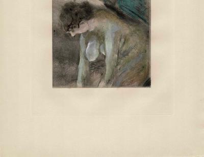 Edgar Degas (d’après) - Femmes dans sa chambre - Gravure (eau-forte) 1931 2