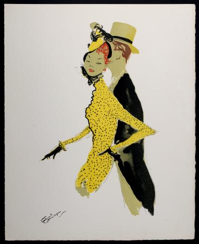 Jean-Gabriel DOMERGUE - La Parisienne : La belle Hélène, 1956 - Original lithograph on vélin du 