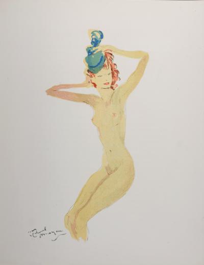 Jean-Gabriel DOMERGUE - La Parisienne : Elvire, 1956 - Original lithograph on vélin du 