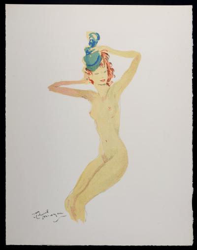 Jean-Gabriel DOMERGUE - La Parisienne : Elvire, 1956 - Original lithograph on vélin du 