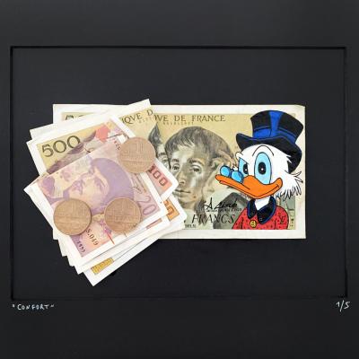 Cisco - Confort, 2023 - Acrylique sur billet 2