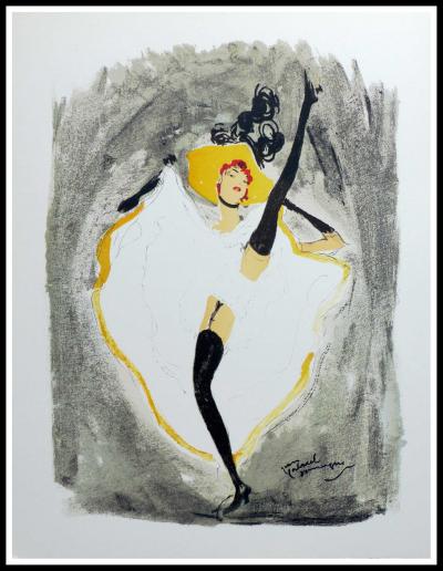 Jean Gabriel DOMERGUE, La Parisienne, 1956, lithographie originale 2
