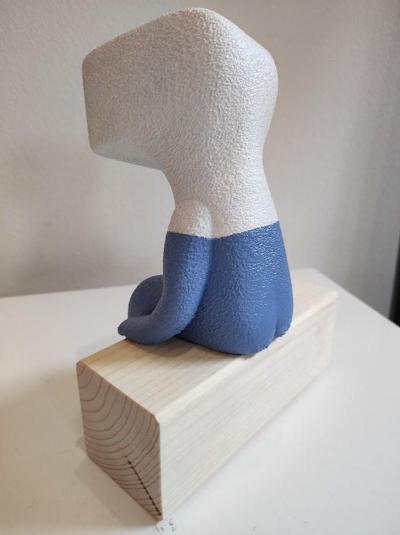 Fè (Federica Sutti) - Homo Monitor Reboot - hand painted 3d sculpture 2