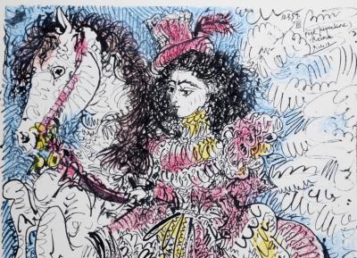 Pablo PICASSO (After) - Cavalière (Jacqueline), 1961 - Photolithograph on Vélin paper. 2