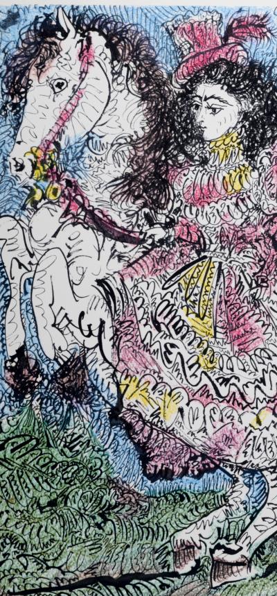 Pablo PICASSO (After) - Cavalière (Jacqueline), 1961 - Photolithograph on Vélin paper. 2